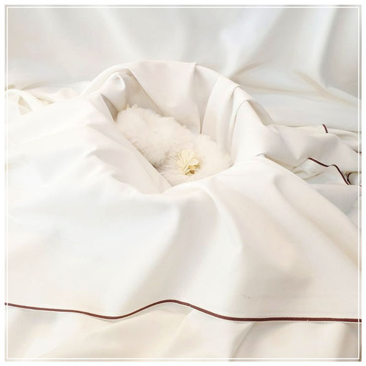 Premium Wash & Wear Fabric in an elegant OFF-White color with self design